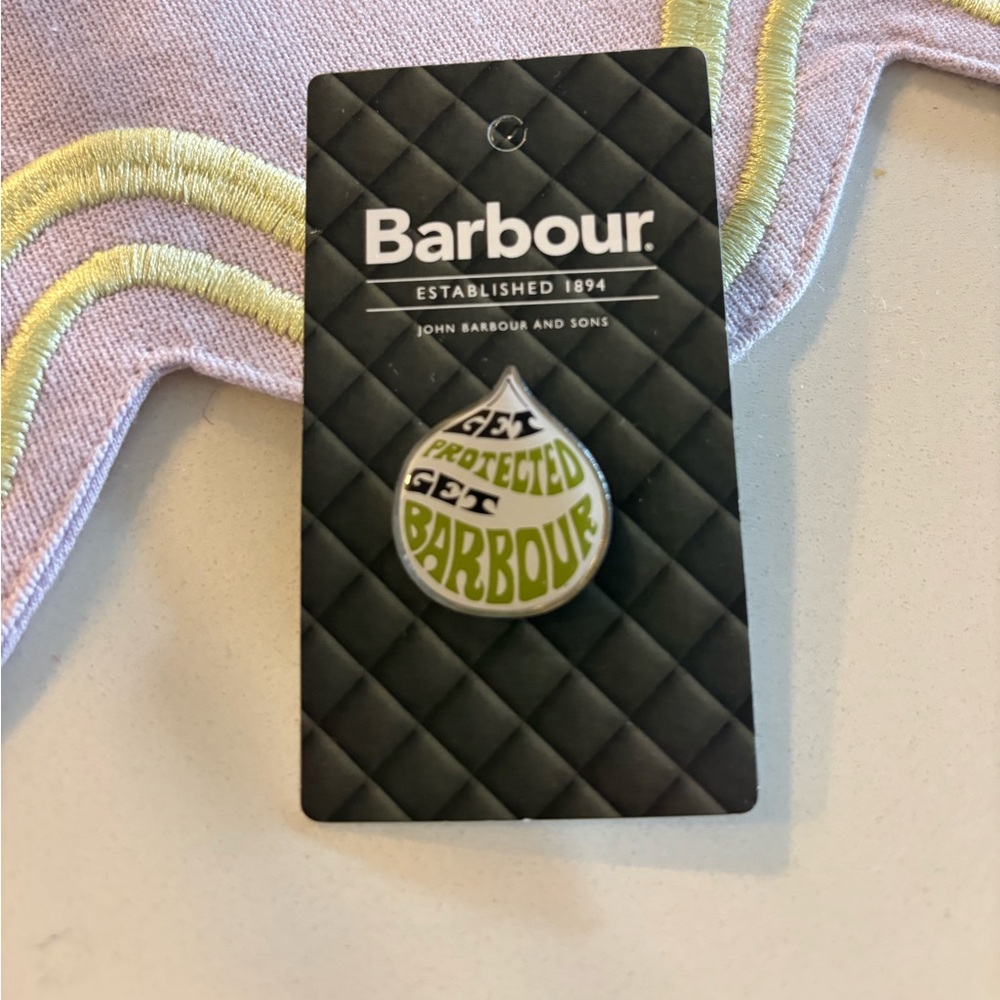 Barbour “Get Protected, Get Barbour” Pin